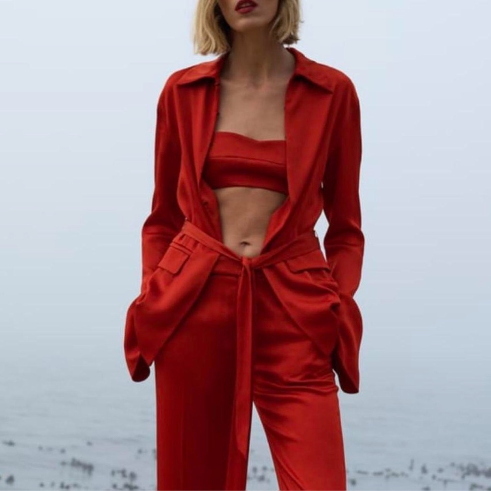 Zara Red Blazer
